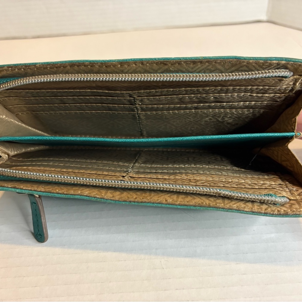 Relic Teal Long Zip Wallet - Picture 8 of 8